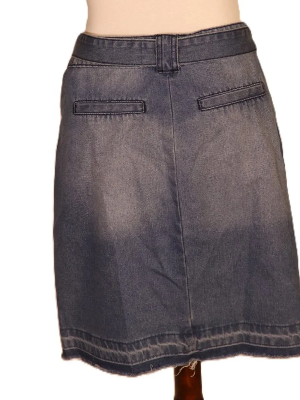 Velvet Heart Distressed Blue Denim Skirt - Picture 4 of 5